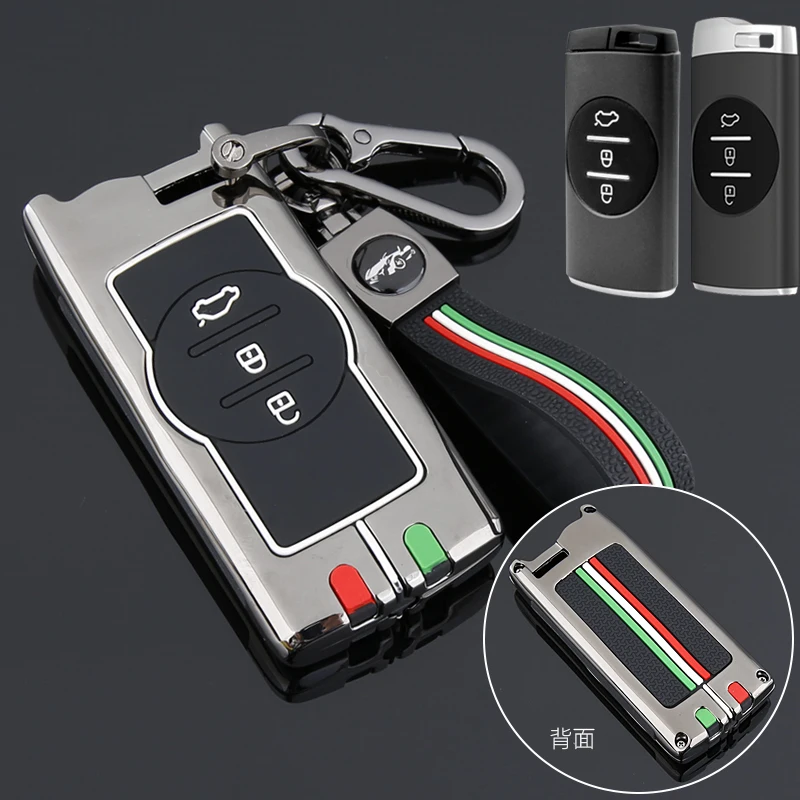 Copertura della cassa chiave dell'automobile della lega per Chery Tiggo 7 Pro 2020 custodia chiave dell'automobile per Chery Tiggo 8 Arrizo 5 Pro Gx 5x EQ7 - S7558a2ac00f84f1786c600a4318958d1J