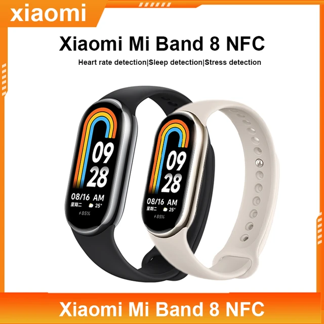 سوار شاومي مي باند 8 NFC الذكي لرصد الأكسجين في الدم سوار اللياقة البدنية  Miband8 جهاز تتبع اللياقة البدنية جهاز مراقبة معدل ضربات القلب Mi Band 8 -  AliExpress