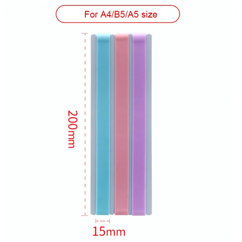 Fromthenon A4 A5 B5 Notebooks Cover Silicone Elastic Band Color Rubber Bands Bandage for Planner Scrapbooking Business Card Book 4