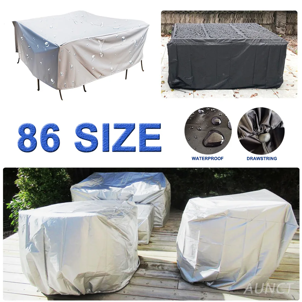 86 Sizes Patio Furniture Set Cover Waterproof Outdoor Garden Beach Sofa