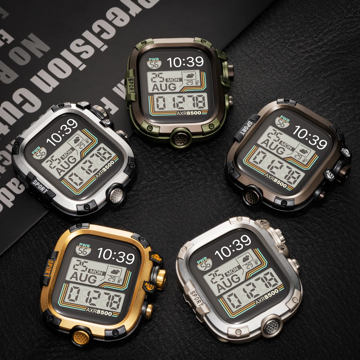 Premium Waterproof Metal Bumper Case with Protective Film