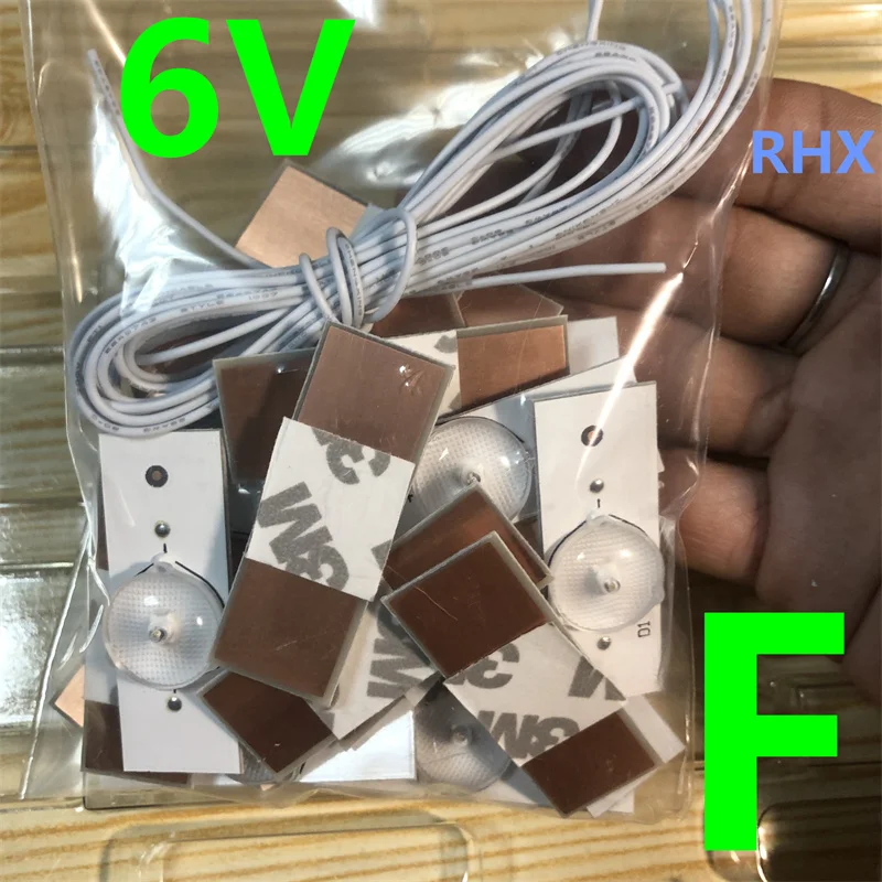 3V 6V Square lens aluminum lamp strip Concave Lens for LED Backlight Strip Repair TV Hisense TCL Konka Skyworth led strip