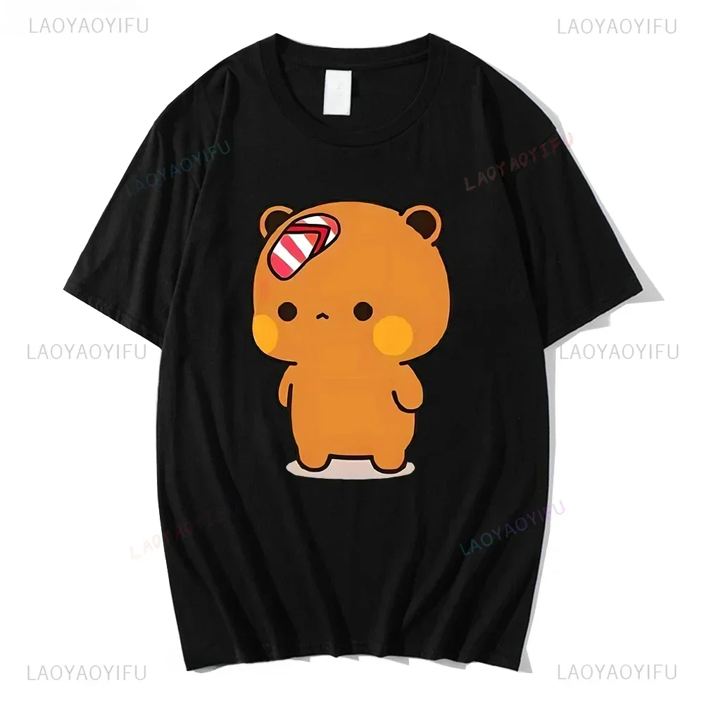 Couple Bubu Is Throwing Flip-flops At Dudu Summer Tshirt Dudu Was Threw Flip-flops By Bubu Since He Teases Bubu Summer Tee Tops 2