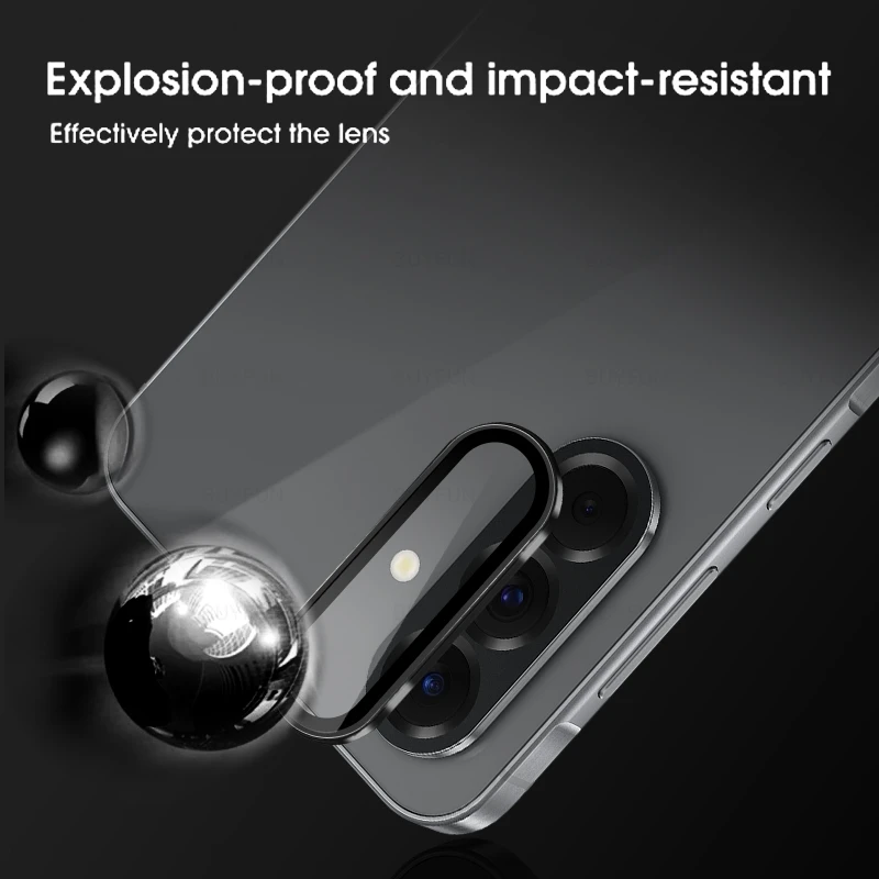 Aluminum Alloy Tempered Glass Camera Lens Protectors Case