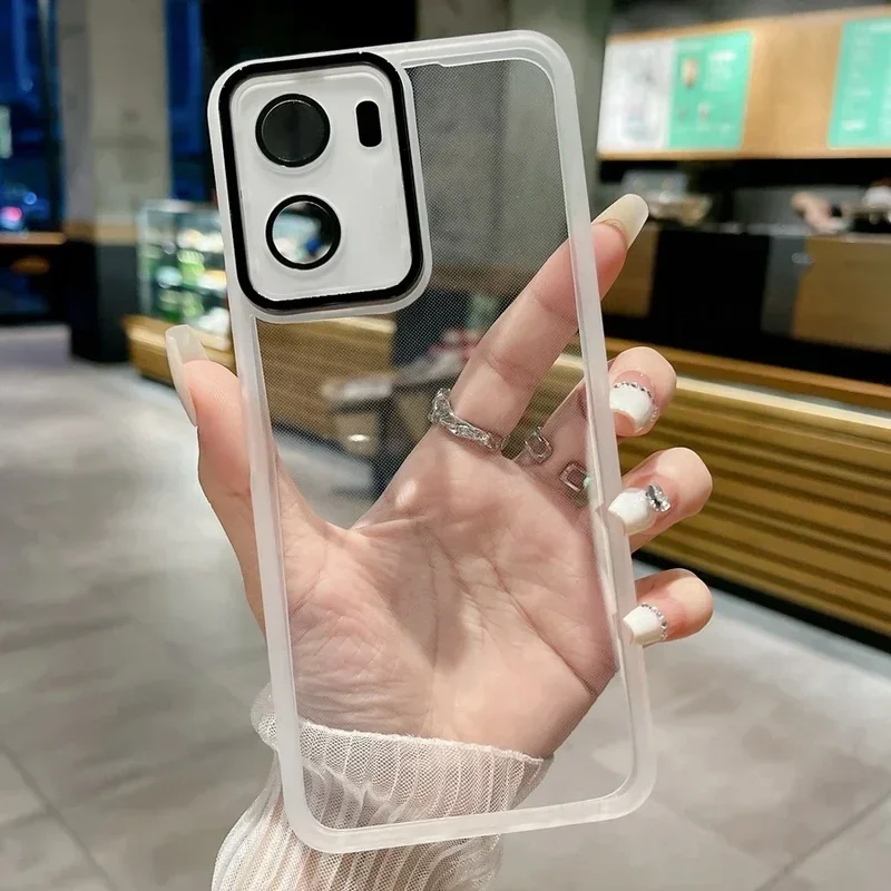 Transparent Soft Case with Camera Lens Film Cover