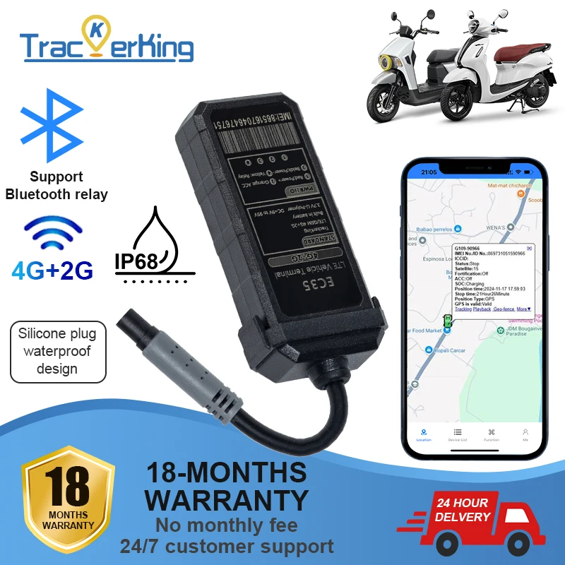 TrackerKing EC35 4G GPS Tracker IP67 Waterproof Mini Car Tracker
