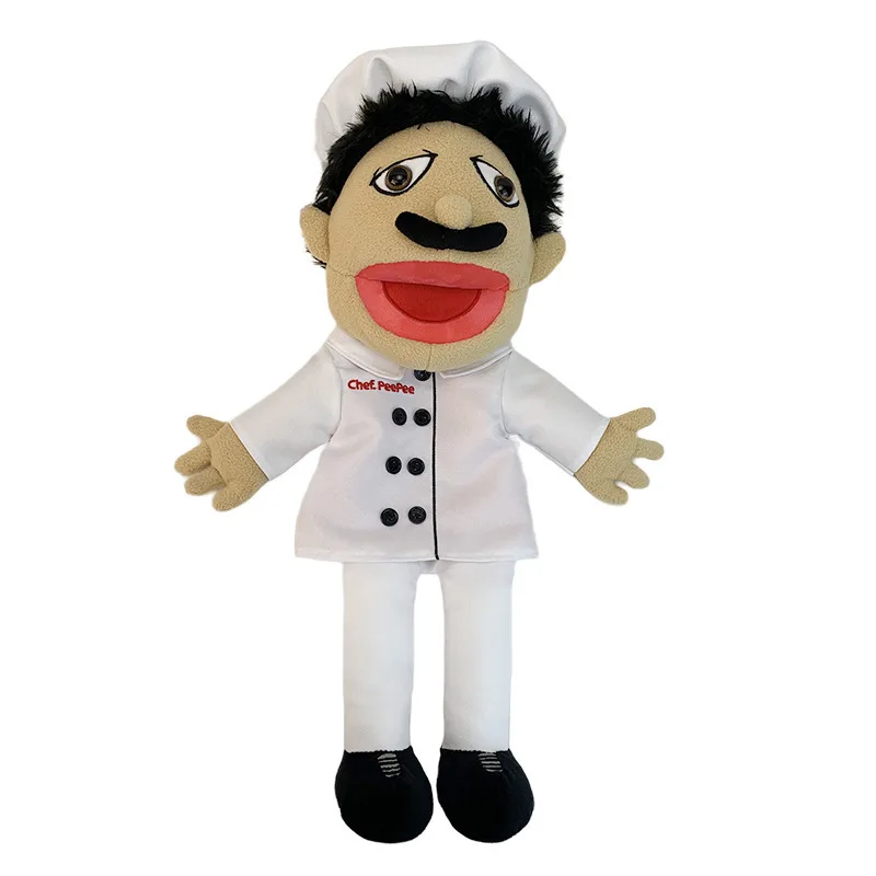 thumbnail image 1 of Muñeco títere de Jeffy, muñeco de mano, Cody Junior, Joseph, Chef, policía, príncipe, papá, mamá, Penélope, muñeco suave, juguete para programa de entrevistas, accesorio de fiesta, regalo para niños, 1 of 5
