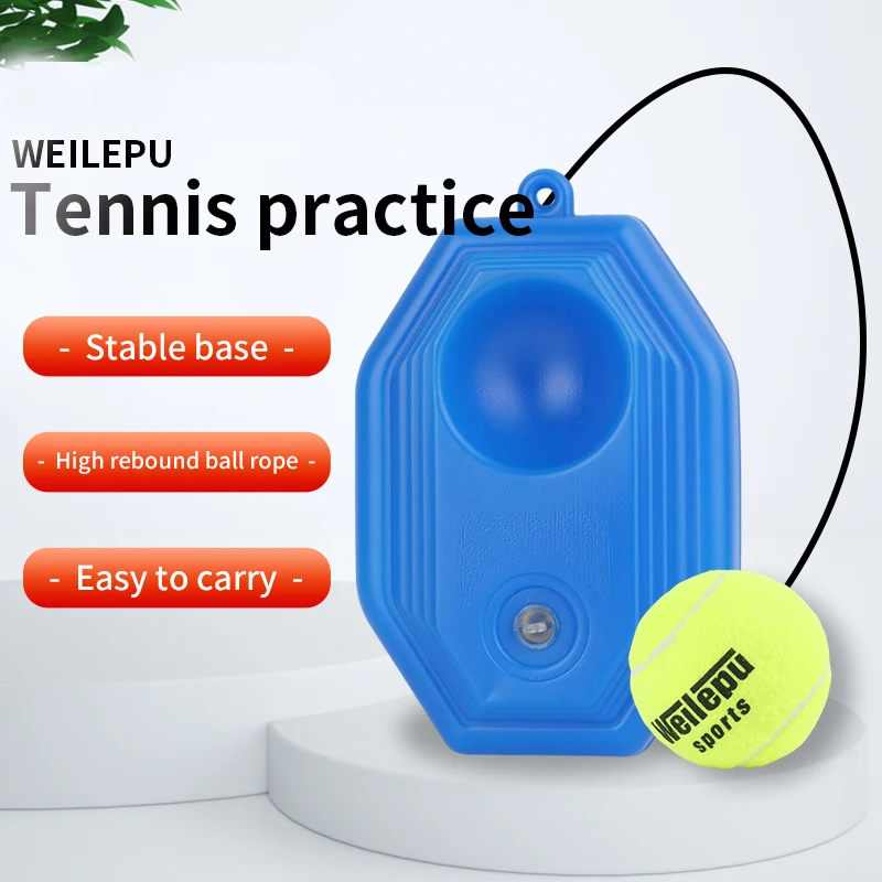 Weilepu Tennis Training Device for Beginner Solo Practice Equipment Tenis Trainer Return Ball with String 1pce Ténis Ball Base