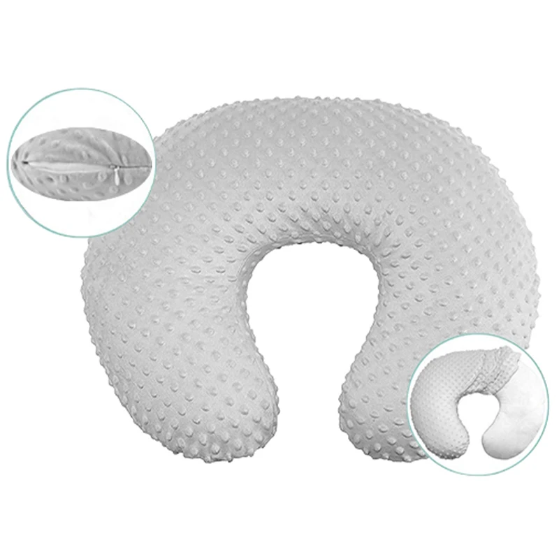 Soft Nursing Pillowcase - Removable Washable Cover for Breastfeeding Support, Ideal for Baby Feeding & Care, Suitable for Boys o 6