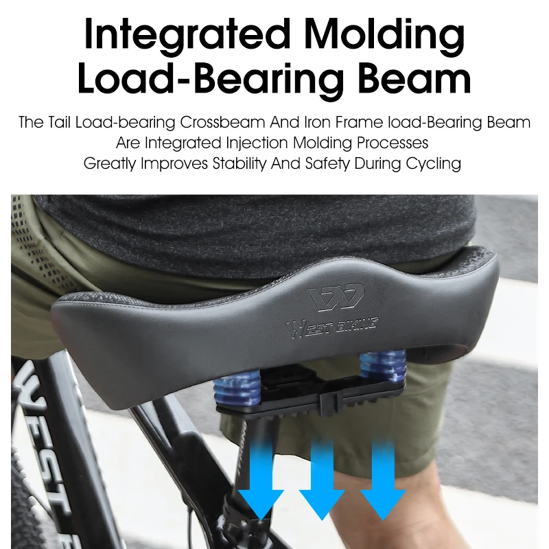 WEST BIKING Sella per bicicletta MTB Sedile per bici da strada
