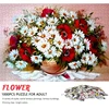 High Quality 70cm*50cm 1000pcs Flower Jigsaw Puzzle Adult Stress Relief Beautiful Landscape Painting Puzzle Wall Decor 1