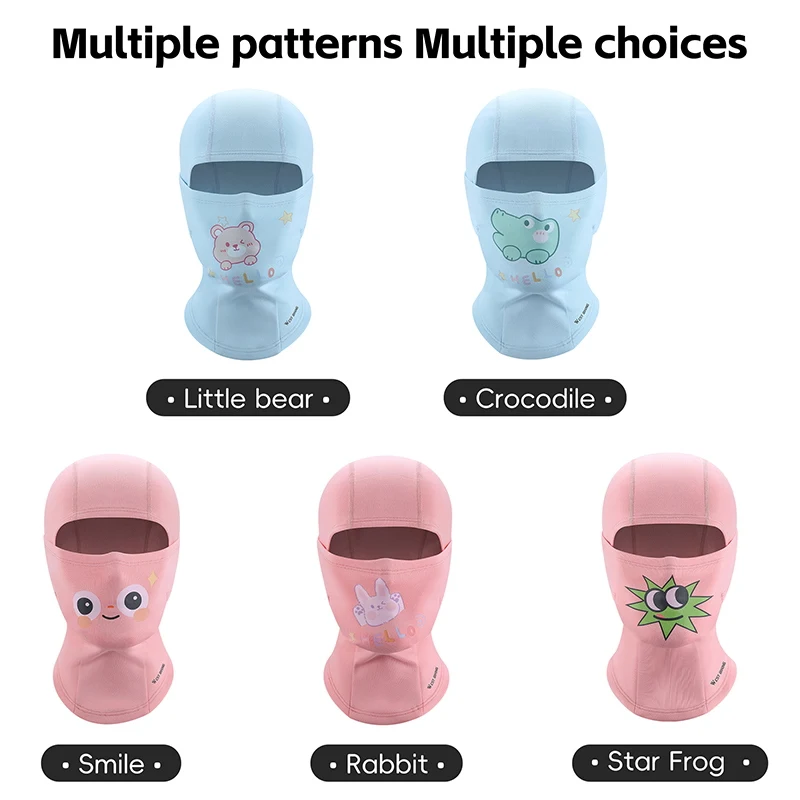 WEST BIKING Children Thermal Cycling Headgear Winter Kid&rsquo;s Cartoon Cycling Mask Warm Skiing Climbing Bike Hat Sports Balaclava balaclava hat riding mask