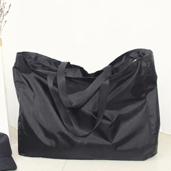 Enhanced Product Title:  
Large Capacity Washable Reusable Grocery Tote with Zipper - XL (Black)