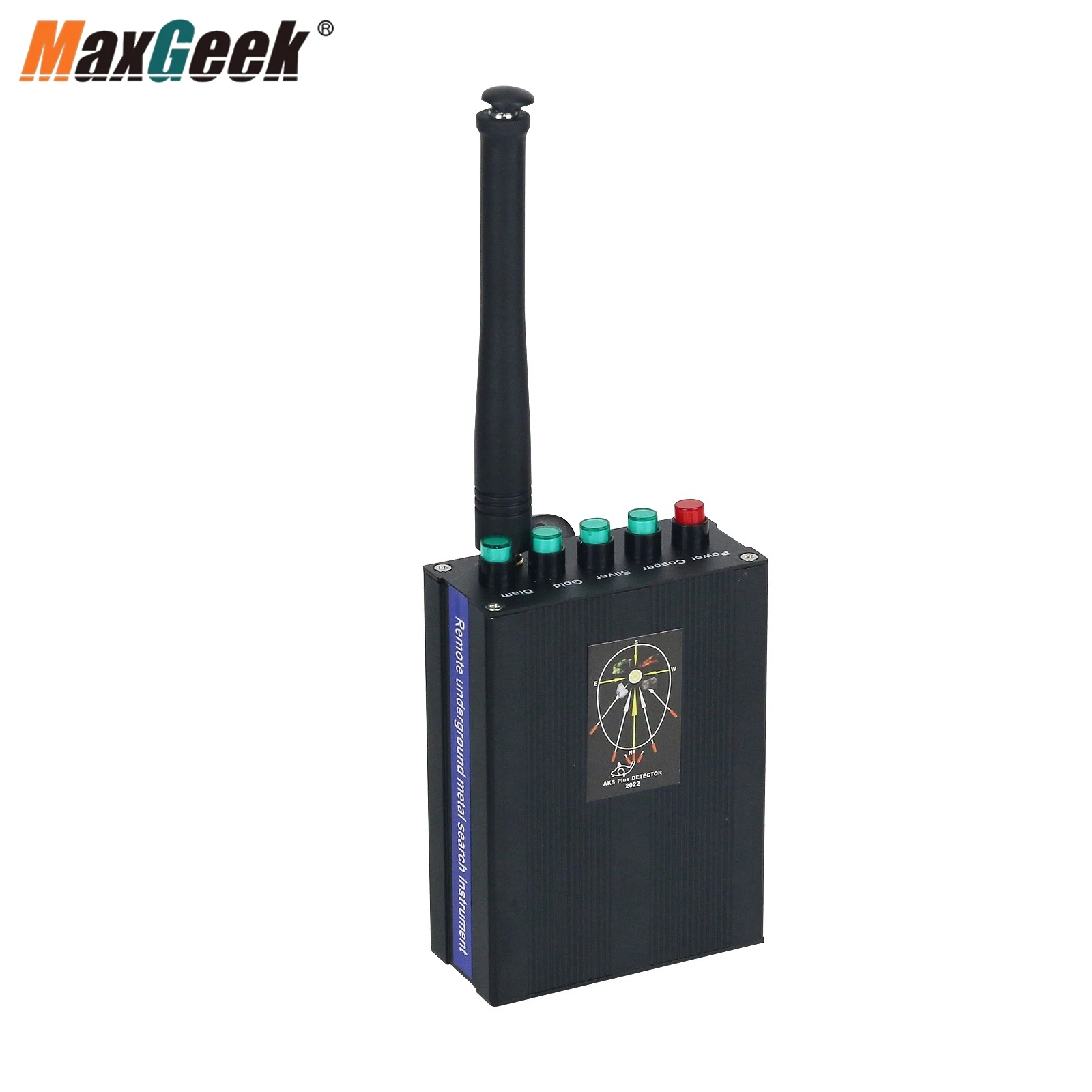 Maxgeek remote underground aks plus 3d gold detektor metall finder langstrecken gold finder mit großem bildschirm