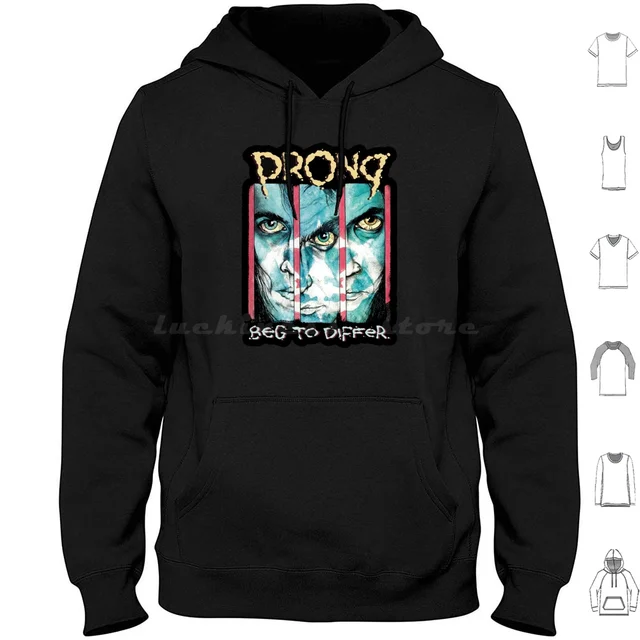 The Prong Hoodies 긴 소매 프롱 밴드 Beatlemania Flying V 기타, 해리슨 유다 프리스트 세풀투라 트레일러 프롱