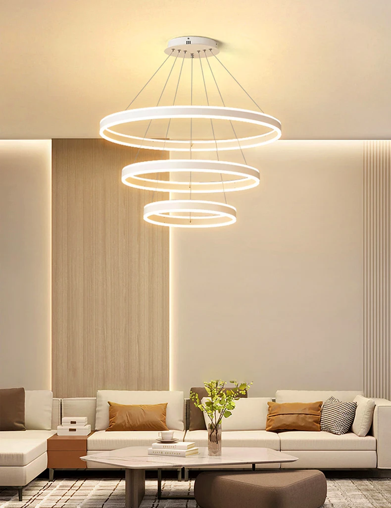 Nordic home decor dining room Pendant lamp lights rings indoor lighting Ceiling lamp hanging light fixture lamps for living room