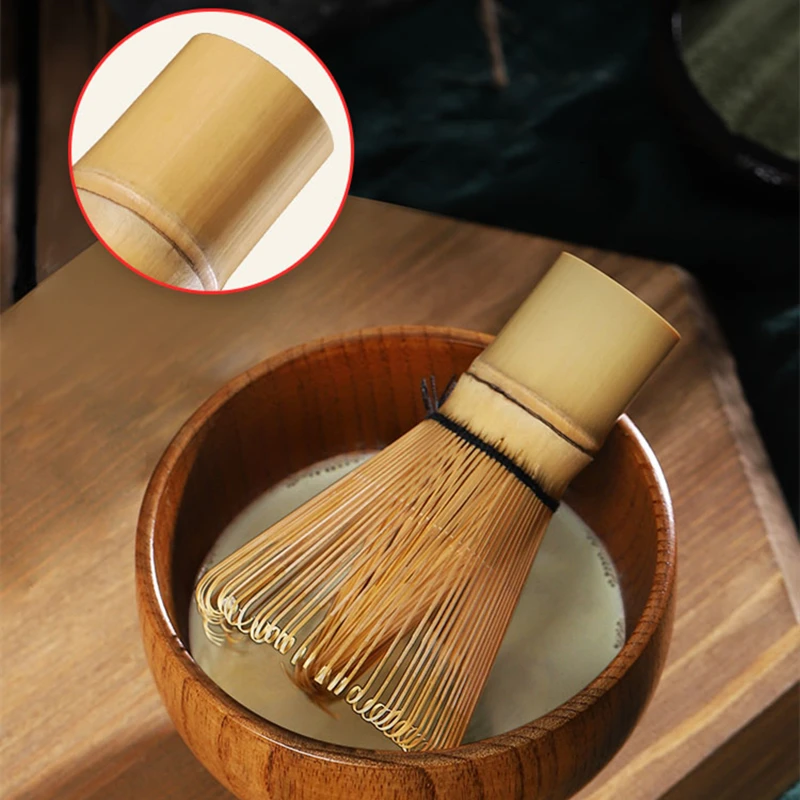 Matcha Green Tea Whisk Bamboo Tea Whisk Chasen Preparing Matcha Powder  Brush Tool Tea Traditional Scoop(54 Prongs)