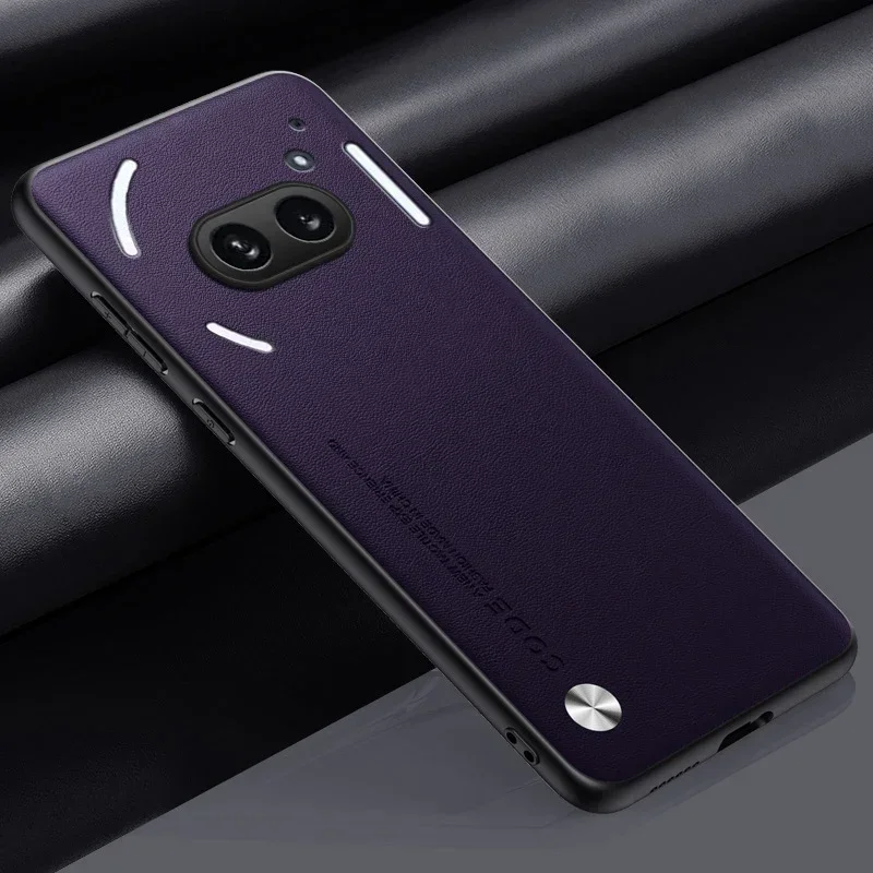 Carbon Fiber PU Leather Matte Anti-Shock Plain Case
