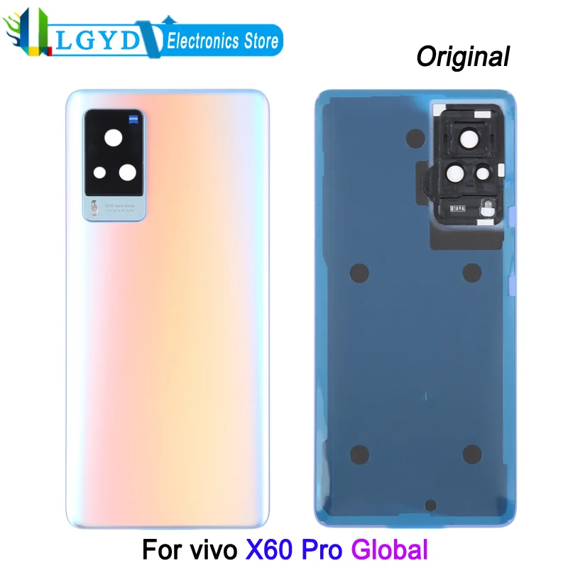 Задняя крышка батарейного отсека для vivo X60 Pro Global Edition, задняя крышка телефона с детской заменой с логотипом