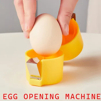 Egg Shell Opener Portable Egg Opening Machine Egg Cracker Separator Tool Food-Safe Kitchen Baking Gadgets for Cooking