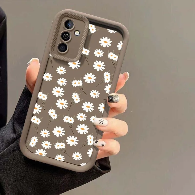 Daisy Flower Silicone Phone Case Cover