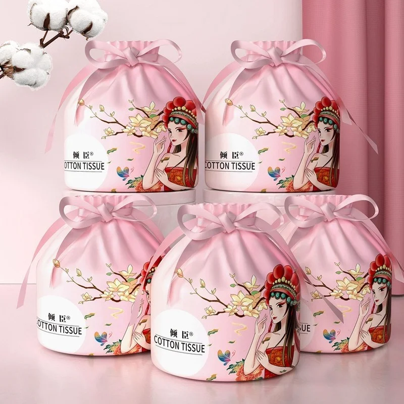 1Roll Cotton Disposable Face Towels Baby Facecloth Make up Wipes Bathroom Dry Wet Skincare Facial Tissue Napkin Washable Towel