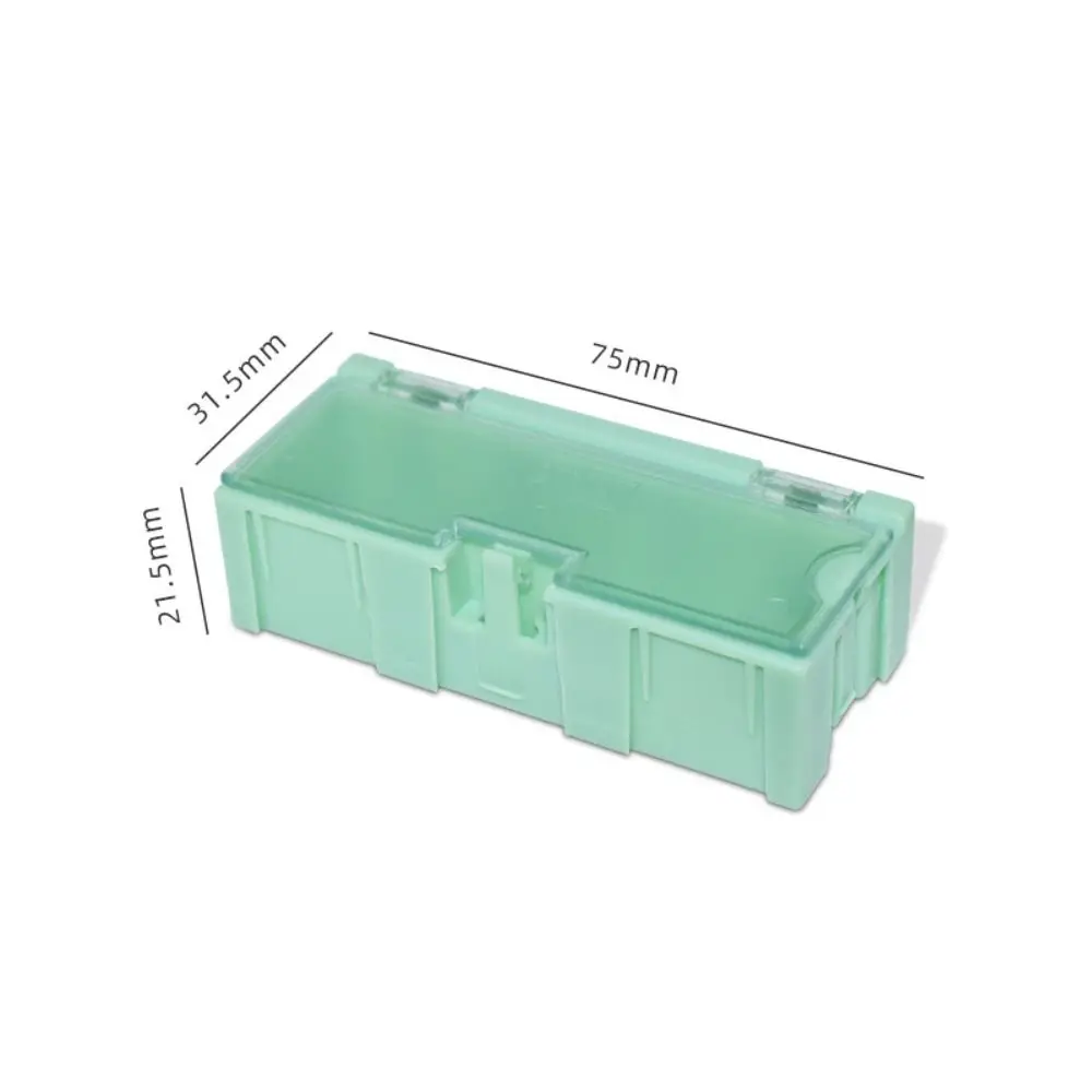 10pcs Mini SMD SMT Electronic Box Dis/Assembly Easy To Take Electronic Component Parts Cases PP Free Combination 6