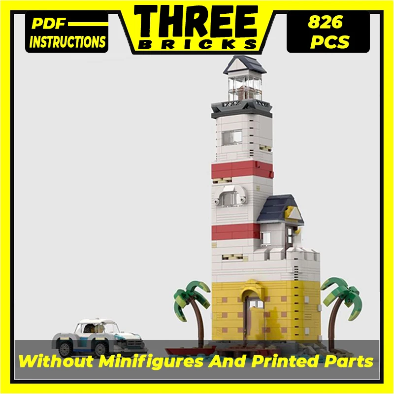 

Technical Moc Bricks Street View Model Eldorado Lighthouse Modular Building Blocks Gifts Toys For Children DIY Sets Assembling