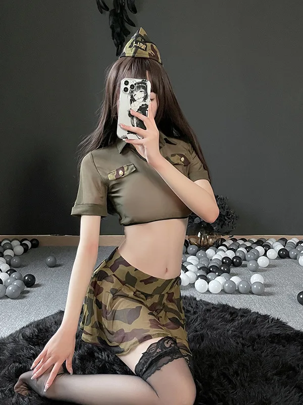 

Women Skirt Set Erotic Waist Exposed Design Elastic Waist Elegant Mature Passionate Sexy Seductive Role Playing Uniform TUCY