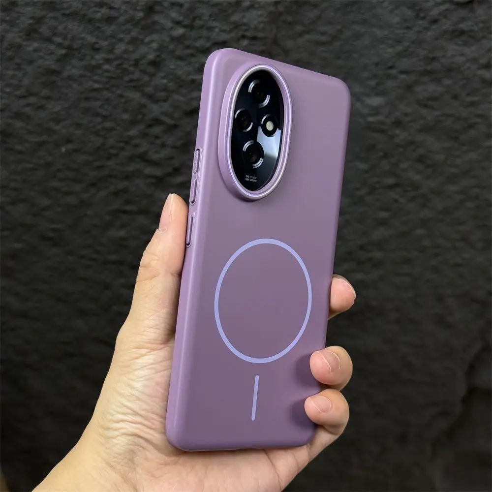 Simple and Soft Magnetic Drop-Proof Case with Skin-Friendly PC Cover