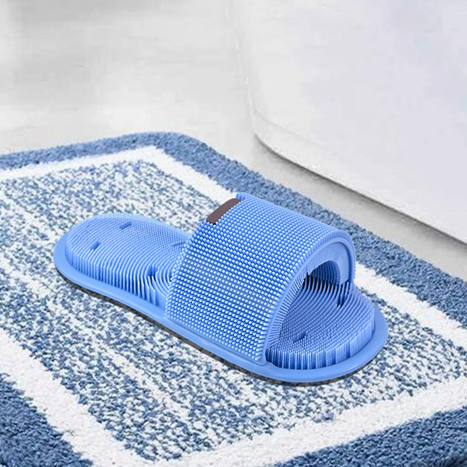 

Foot Washing Slippers Bathroom Men's And Women's Bath Anti-skid Silicone Slippers Foot Rubbing Massage Cleaning Brush