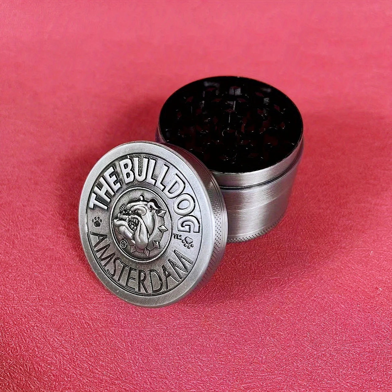 2inch Metal Bulldog Herb Grinder Pepper Mill Manual Vanilla Mortar Tobacco Grass Grinder Spice Bud Mortar Cigarette Kitchen Tool 5