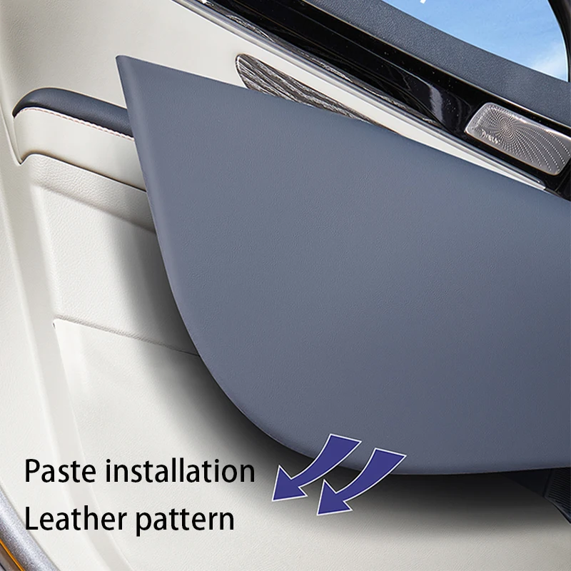 Car door anti kick pad Leather anti kick pad sticker Car interior accessories For BYD song plus EV DMI