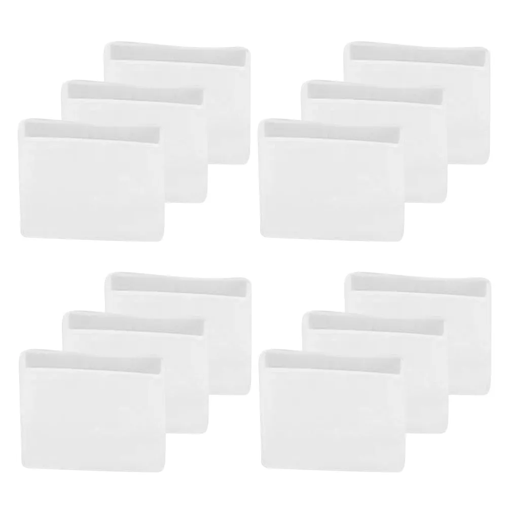 50pcs 실리콘 옷걸이 그립 바지 보호용 투명 미끄럼 방지 스트립 비낙하 의류 액세서리 가정용 보관 사용