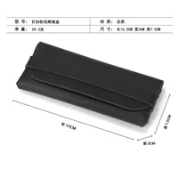 Étuis à lunettes en cuir souple et élégant noir et blanc, sacs de Protection pour lunettes, accessoires de voyage pour hommes et femmes élégants 6