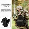 Tactical Triple Magazine Pouch Molle Admin Pouch Open Top Mag Bag Waist Pouch Compact EDC Bag Hunting Mag Holster Bag 2