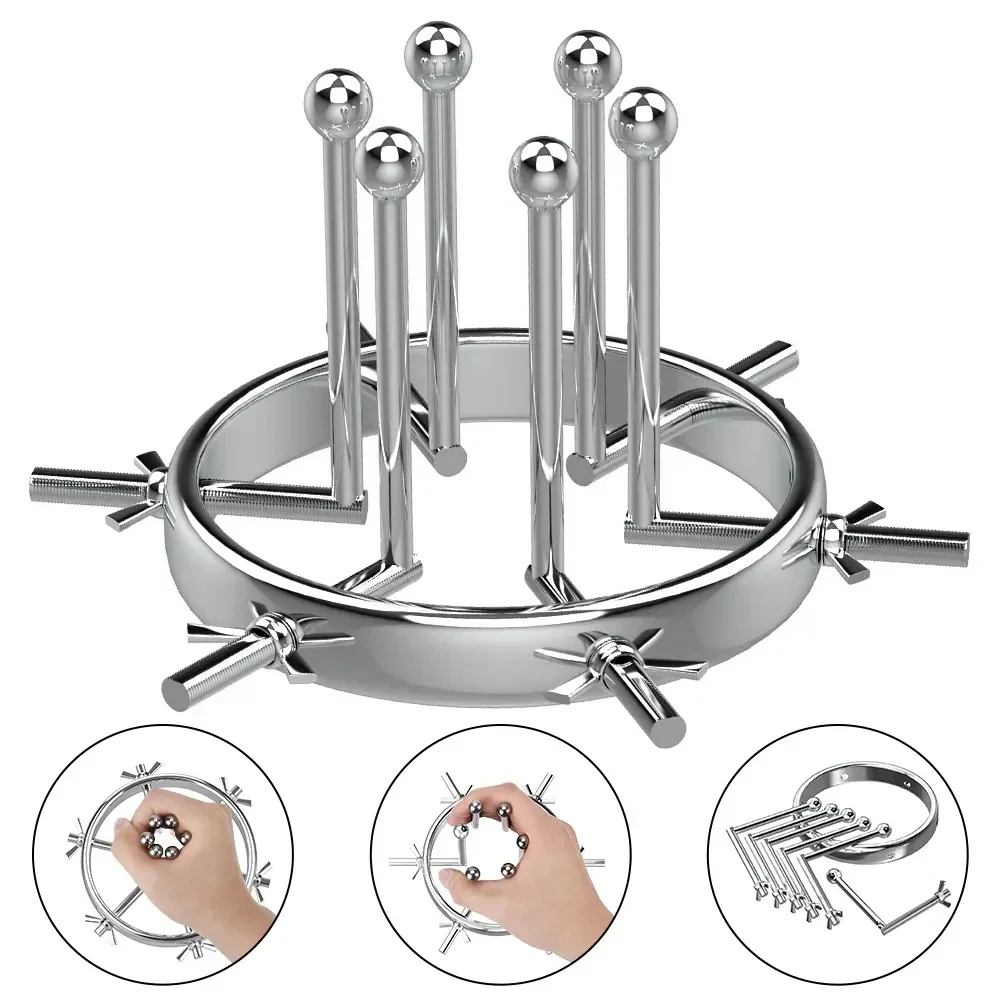 Hannibal Metal Anal Expander Vaginal Dilator Anal Spreader Huge Speculum Fetish Butt Plug Fisting BDSM Men Women Sex Toys