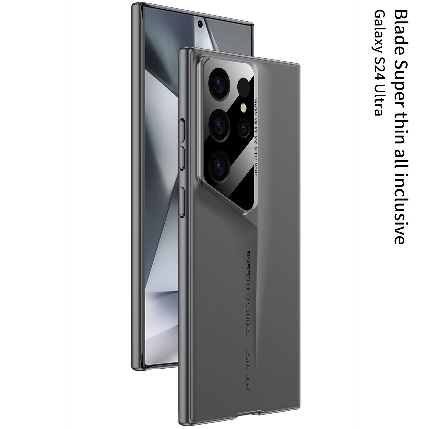 Lusso Skin Friendly Ultrasottile Opaco Per Samsung Galaxy S24 S23 Ultra Case Metal Paint Frame Cover Posteriore Protettiva Accessori