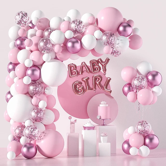 Pastel Pink Balloon Garland | Gender Reveal Balloon Decor | Girls Birthday  Balloon Decor | Princess Party Decor | Pink Party Balloons 
