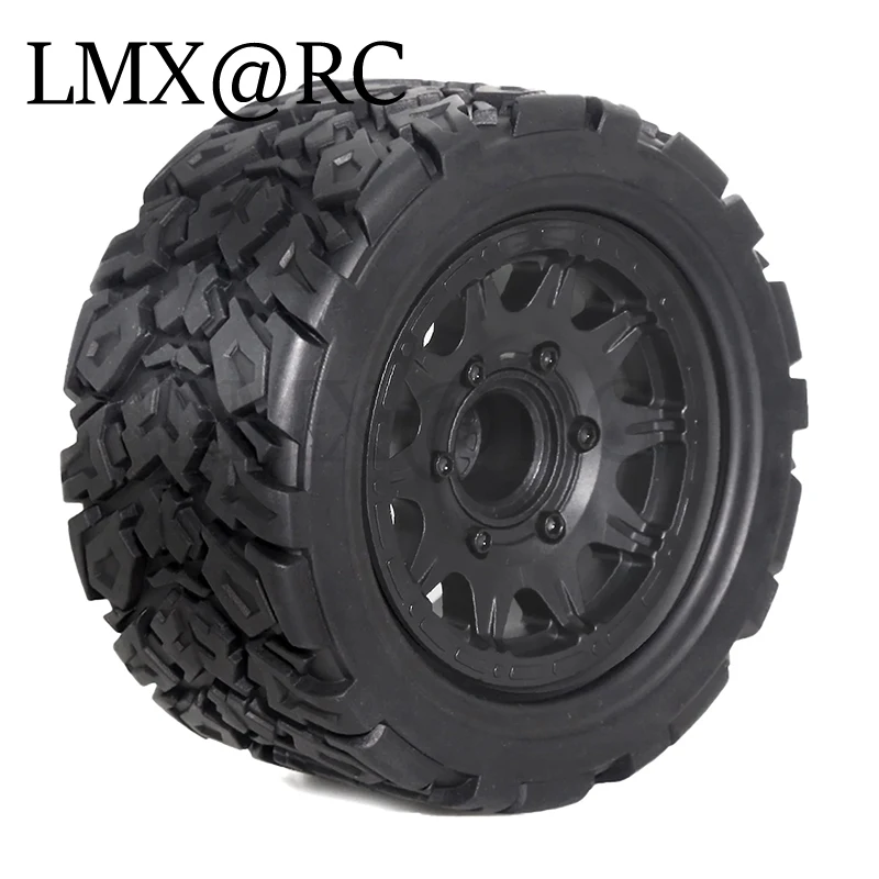 4pcs 110mm 1/10 Monster Stunt Truck Tire 12mm and 14mm Hex for TRAXXAS MAXX ARRMA Granite KRATON Outcast Tamiya Losi Redcat