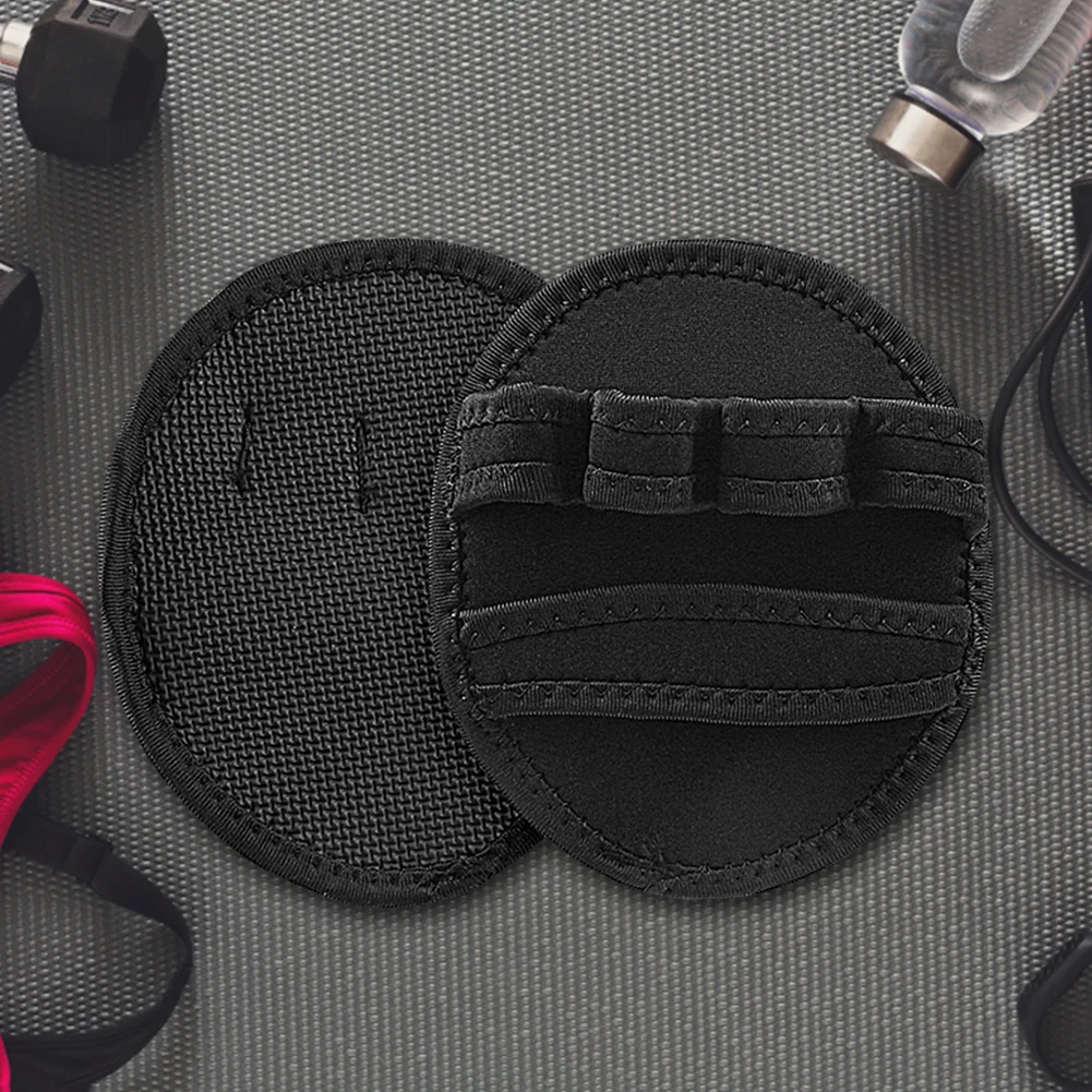 Powerlifting Gym Gloves Non-Slip Hand Grips Protector Breathable Weightlifting Leather Palm Guard Men Women
