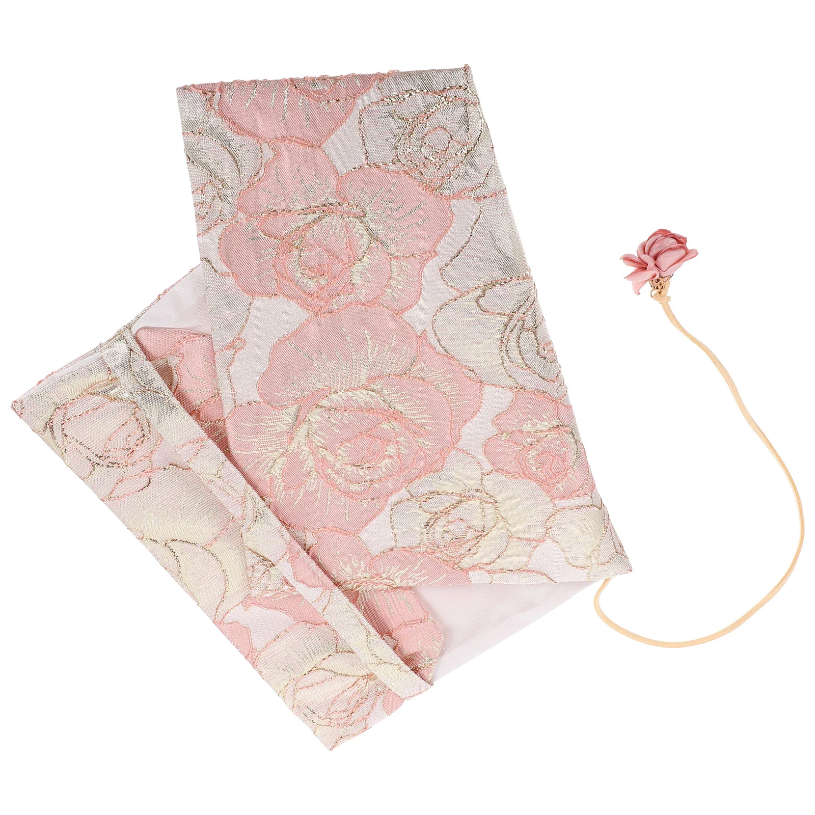 Book Cover Sleeve Protector A5 Book Covers Hardcover Soft Cloth Book Protector Flower Pattern Adjustable Book Sleeve Notebook