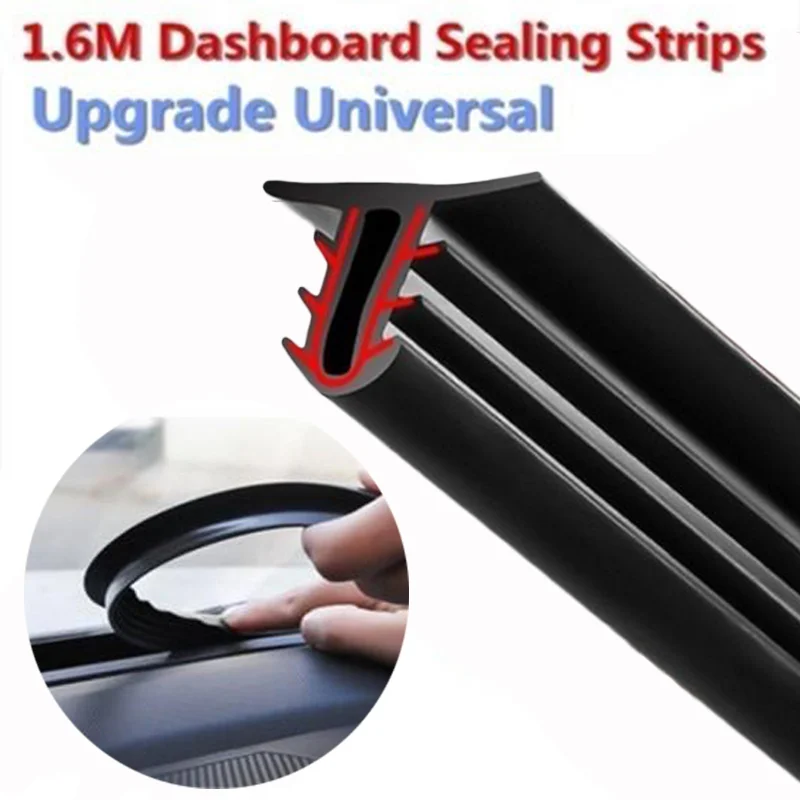 

Automotive Gap Seal Strip 160cm Universal Sealing Windshield Sealing Board Instrument Panel Seal Filler Dustproof and Soundproof