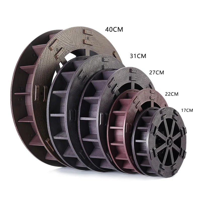 DIY Garden Plastic Water Wheel 17CM 22CM 27CM 31CM 40CM China Fengshui Wheel Shaft Rockery Running Water Drive Landscape mini landscape ornaments