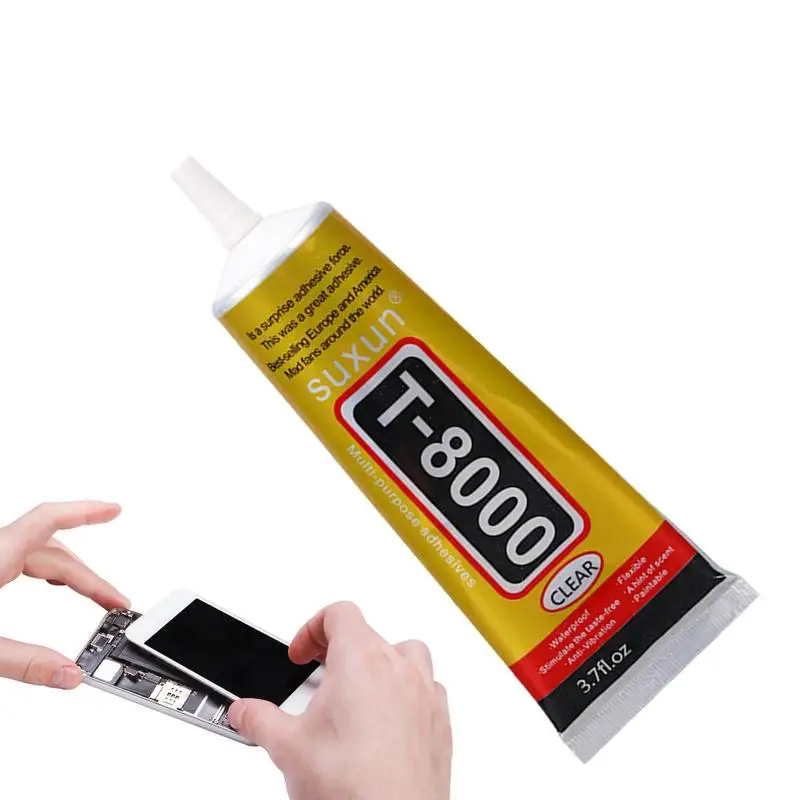 NEW 15ML 50ML 110ML T8000 Clear Contact Phone Repair Adhesive Electronic Components Glue With Precision Applicator Tip