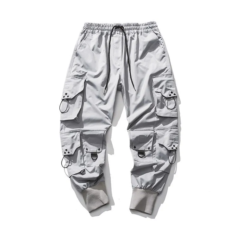 Men Cargo Pants Black Joggers Hip Hop Techwear Hippie Trousers For Men Streetwear Plus Size Pockets Oversize