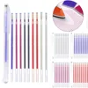 10Pcs/Set Heat Erasable Magic Marker Pen Temperature Disappearing Fabric Fabric Pens Line Marking DIY Craft Sewing Accessories 2