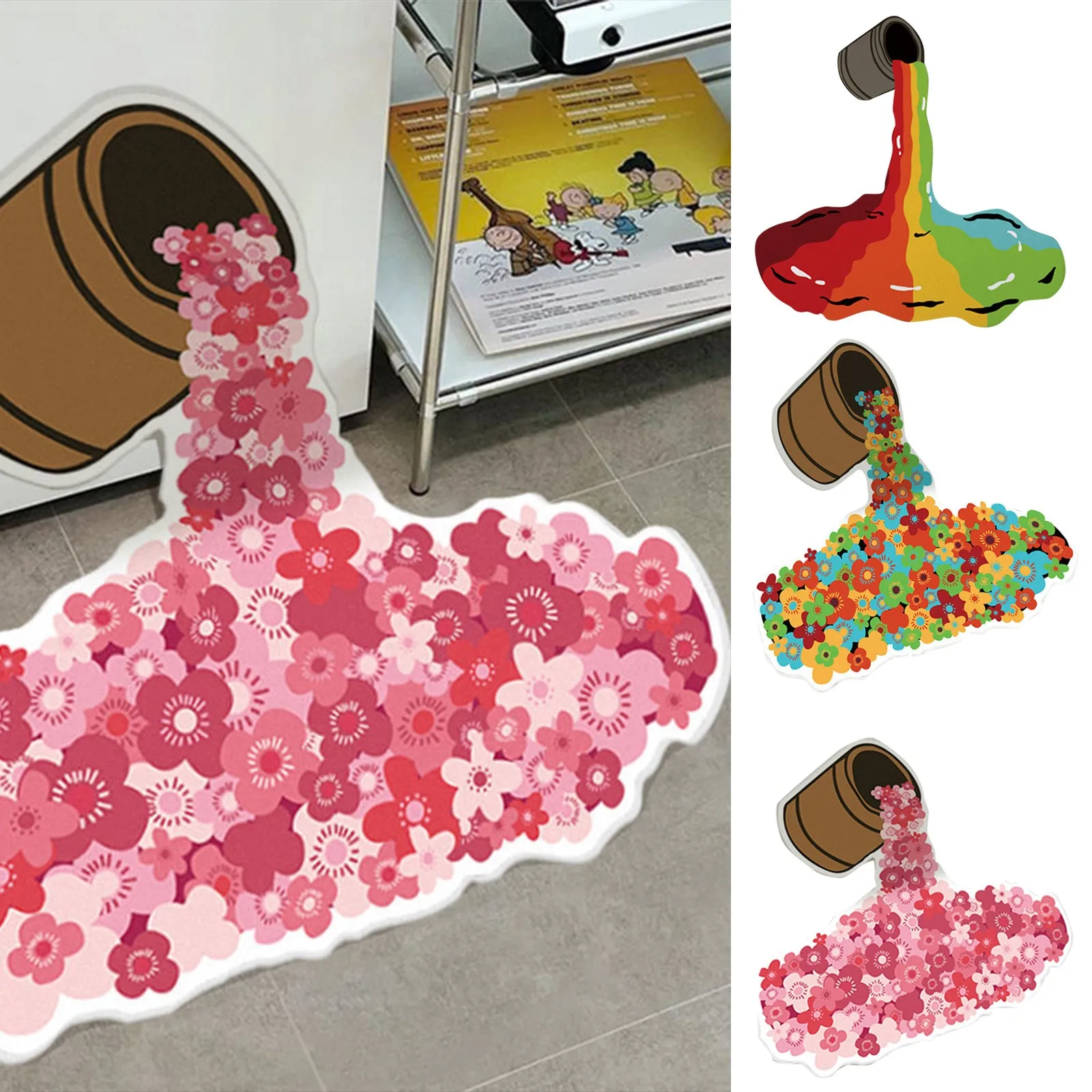 

3d Перевернутый Радужный настенный декоративный коврик, настенный подвесной домашний декор, Забавный напольный коврик, ковер для комнаты, украшение, домашние коврики, Декор