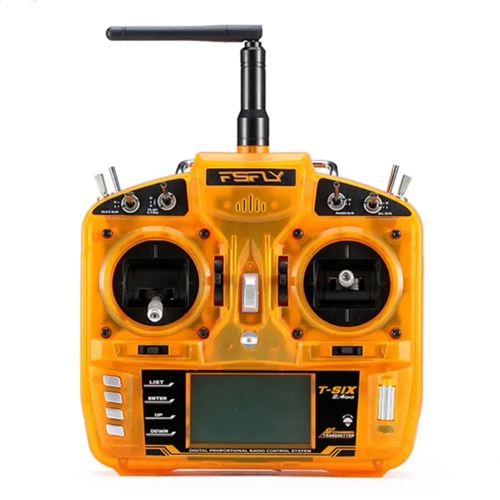 

FsFly T-Six 2.4GHz 6CH RC Radio Transmitter Compatible DSM2 DSMX for Helicopter Quadcopter RC FPV Drone Remote Control