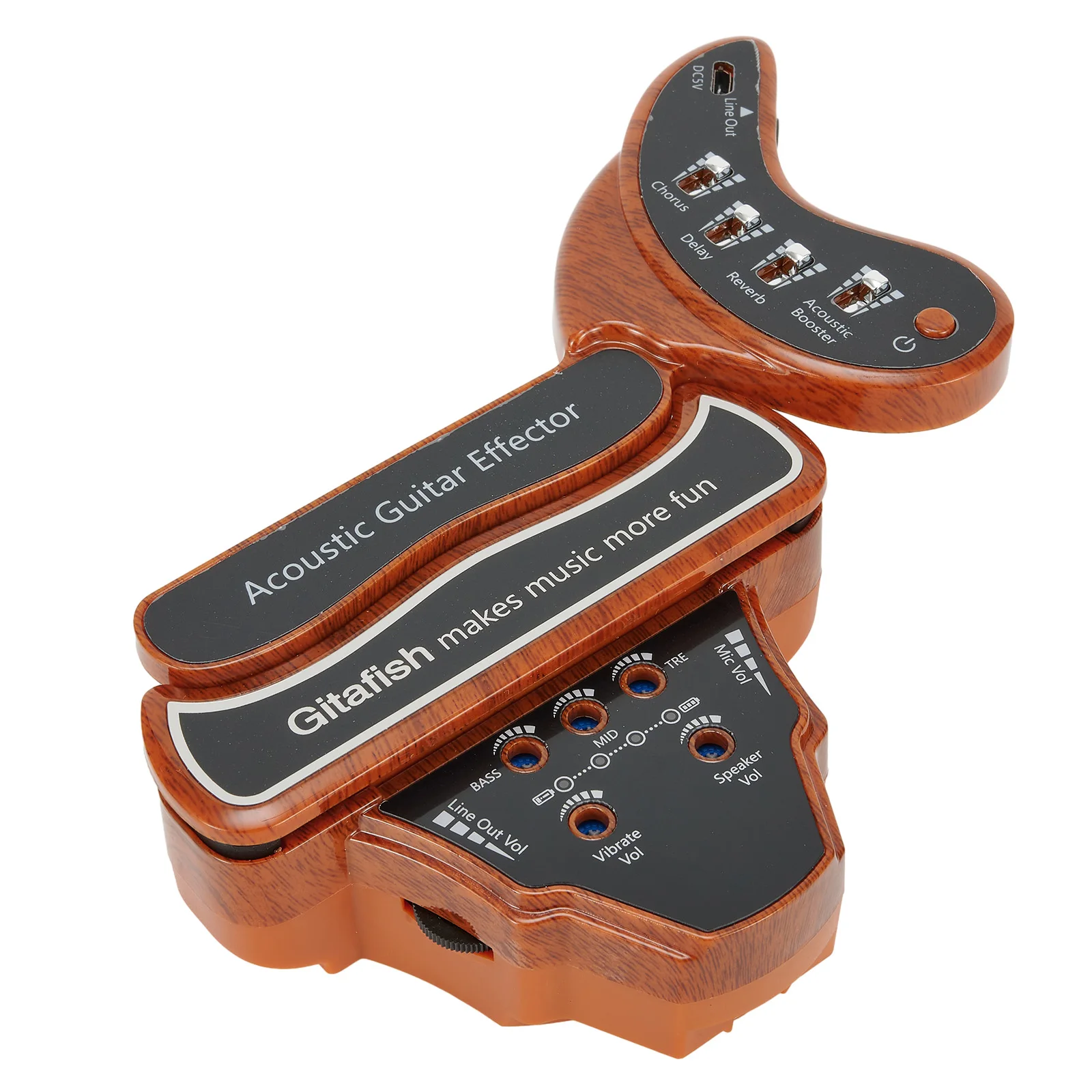 

K380N Guitar Pickup Delay Effects Hole Chorus Classical Parts Resonance Reverb Sound 1 Set Speaker 22*18*7.5cm